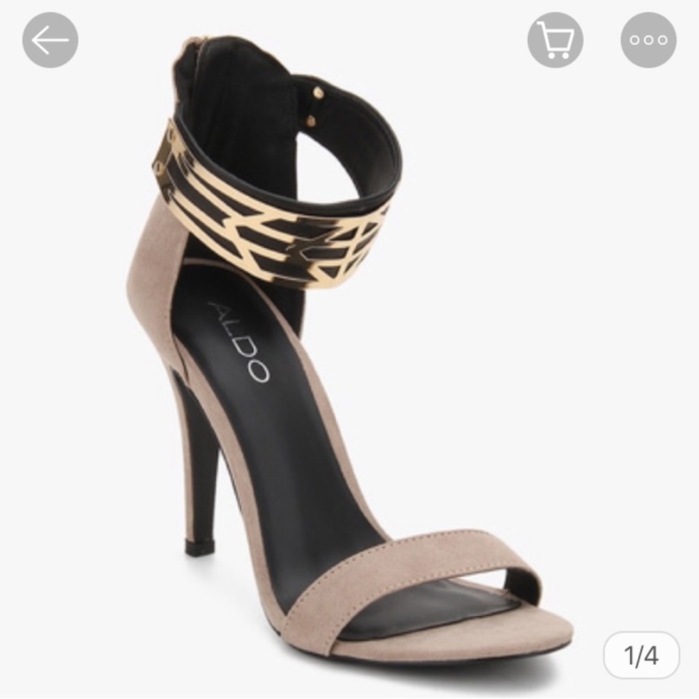 ALDO Tormini Embellished Metal Ankle Strap